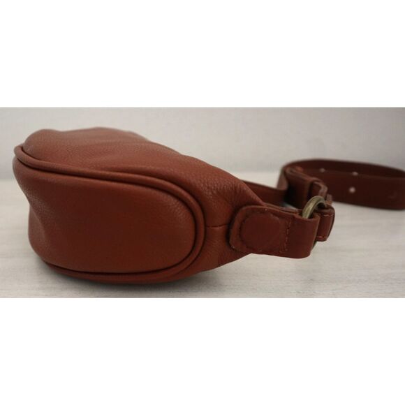 Free People OB2087391 Women's O/S Brown Leather Palmer Crossbody Bag Purse - Picture 4 of 11